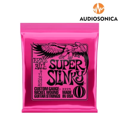 Ernie Ball 2223 Super Slinky Nickel Wound 9-42 Cuerdas de Guitarra Eléctrica
