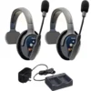 Eartec Ultralite PRO16  ETP2S Sistema de intercomunicación inalámbrico dúplex completo de doble canal y largo alcance con dos auriculares unidireccionales (2,4 GHz)