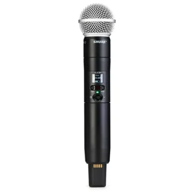 Shure SLXD2+/58=-G57 Transmisor de mano inalámbrico con cápsula de micrófono SM58 – Banda G57