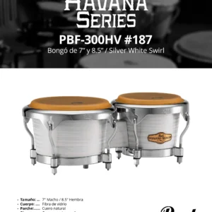Pearl PBF-300HV #187 – Bongós Profesionales de Fibra de Vidrio