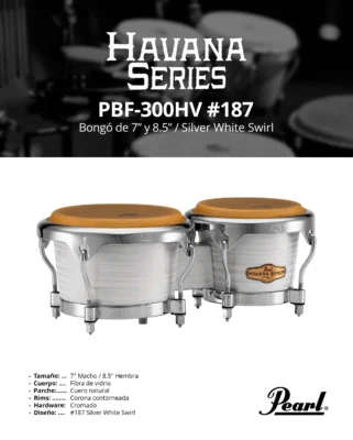 Pearl PBF-300HV #187 – Bongós Profesionales de Fibra de Vidrio